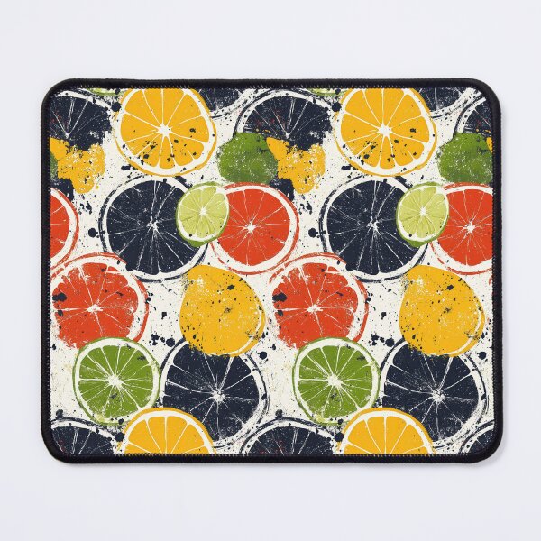 Item preview, Playful citrus art with splashes and textures designed and sold by Piotrek0001.