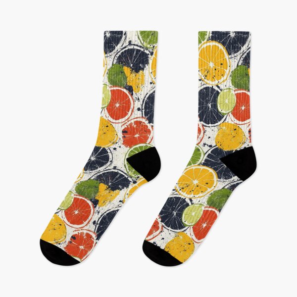 Item preview, Playful citrus art with splashes and textures designed and sold by Piotrek0001.