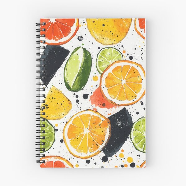 Item preview, Dynamic orange and lime slices in bold colors designed and sold by Piotrek0001.