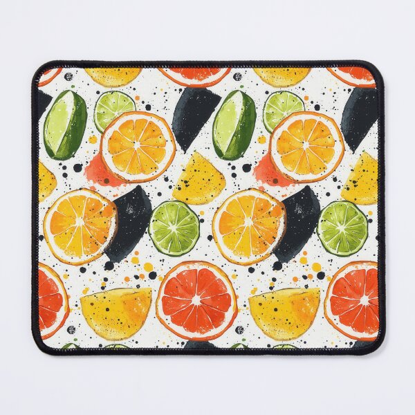 Item preview, Dynamic orange and lime slices in bold colors designed and sold by Piotrek0001.