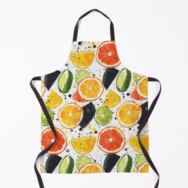 Item preview, Dynamic orange and lime slices in bold colors designed and sold by Piotrek0001.