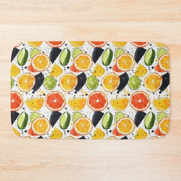 Item preview, Dynamic orange and lime slices in bold colors designed and sold by Piotrek0001.