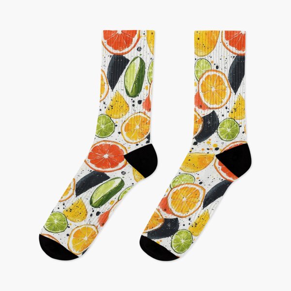 Item preview, Dynamic orange and lime slices in bold colors designed and sold by Piotrek0001.