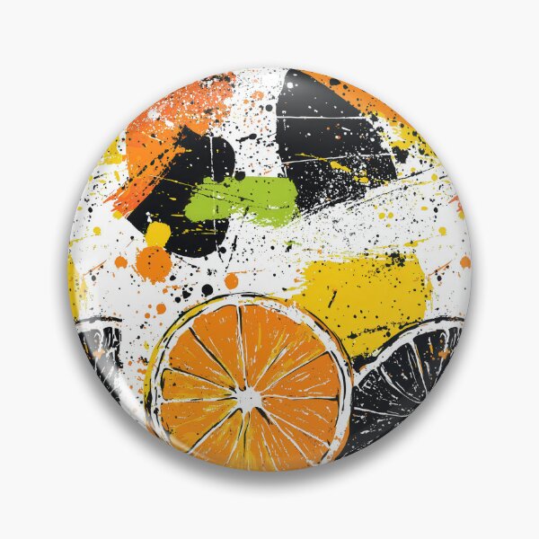 Item preview, Citrus-inspired modern art with vibrant splashes designed and sold by Piotrek0001.
