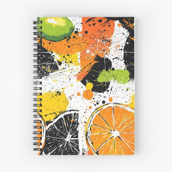 Item preview, Citrus-inspired modern art with vibrant splashes designed and sold by Piotrek0001.