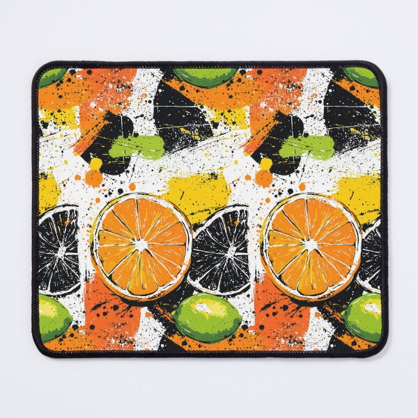 Item preview, Citrus-inspired modern art with vibrant splashes designed and sold by Piotrek0001.