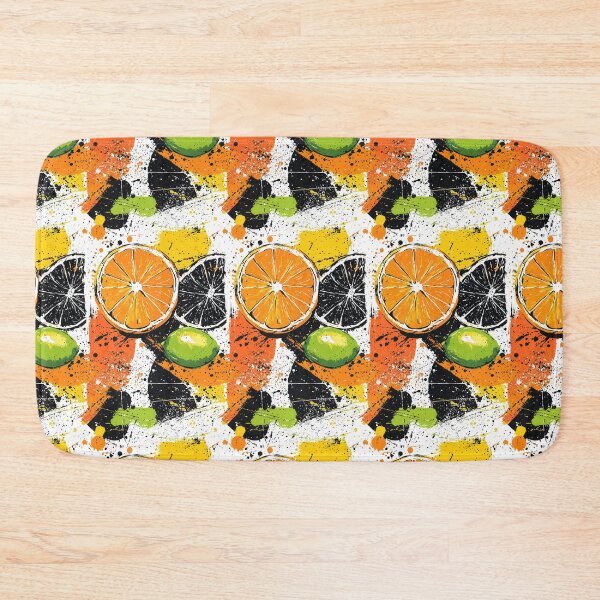 Item preview, Citrus-inspired modern art with vibrant splashes designed and sold by Piotrek0001.