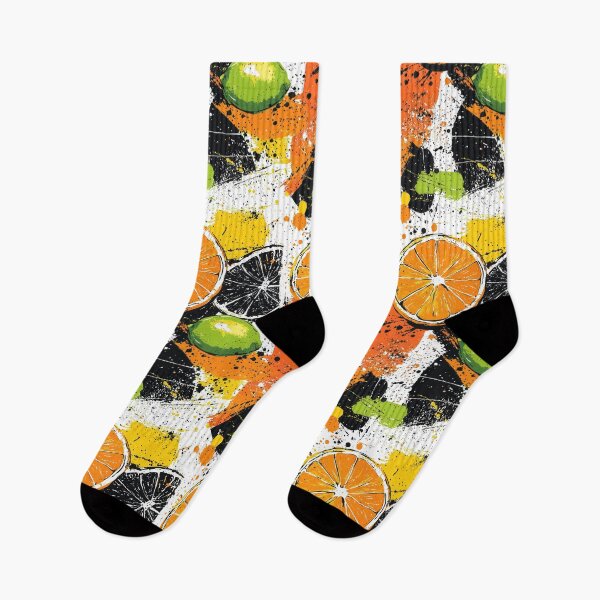 Item preview, Citrus-inspired modern art with vibrant splashes designed and sold by Piotrek0001.