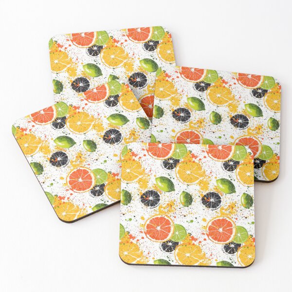 Item preview, Bright citrus designs with artistic paint accents designed and sold by Piotrek0001.
