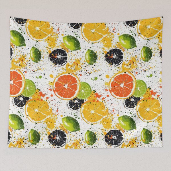 Item preview, Bright citrus designs with artistic paint accents designed and sold by Piotrek0001.