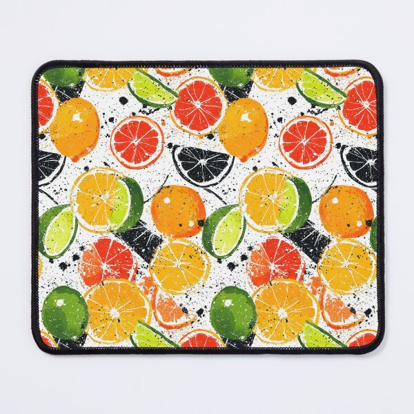 Item preview, Artistic citrus patterns with colorful splashes designed and sold by Piotrek0001.