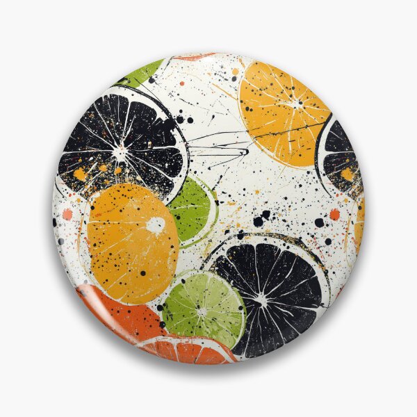Item preview, Abstract citrus illustrations with vibrant details designed and sold by Piotrek0001.