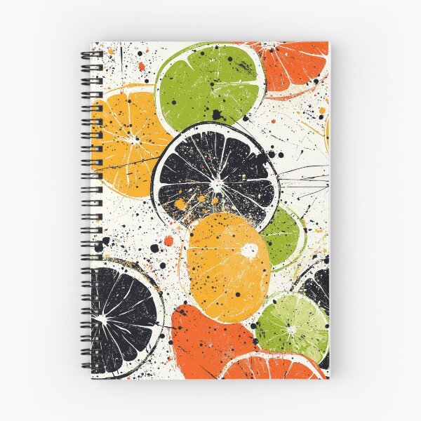 Item preview, Abstract citrus illustrations with vibrant details designed and sold by Piotrek0001.