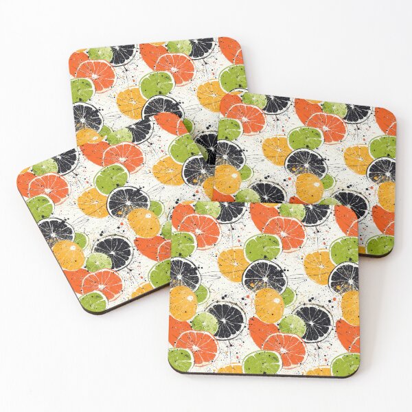 Item preview, Abstract citrus illustrations with vibrant details designed and sold by Piotrek0001.