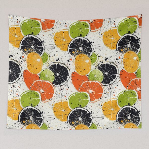 Item preview, Abstract citrus illustrations with vibrant details designed and sold by Piotrek0001.