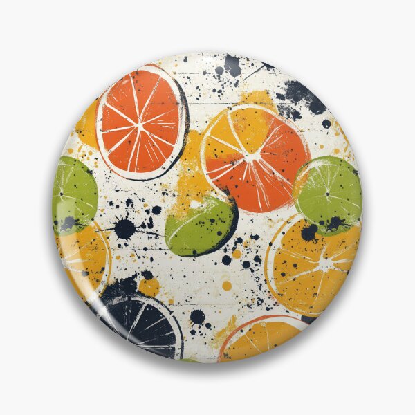 Item preview, Playful orange and lime designs with bold strokes designed and sold by Piotrek0001.