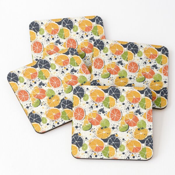 Item preview, Playful orange and lime designs with bold strokes designed and sold by Piotrek0001.