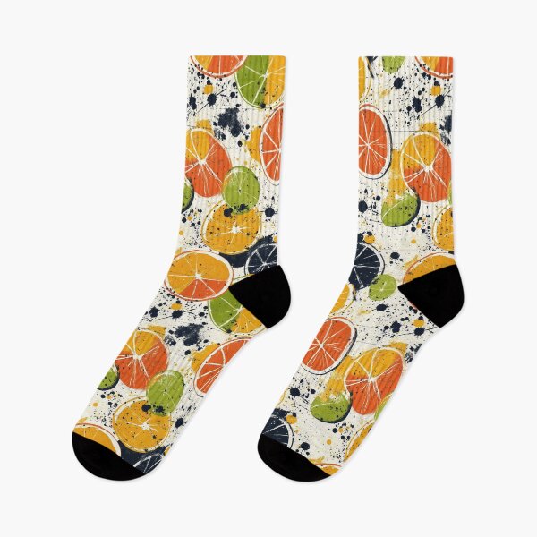 Item preview, Playful orange and lime designs with bold strokes designed and sold by Piotrek0001.