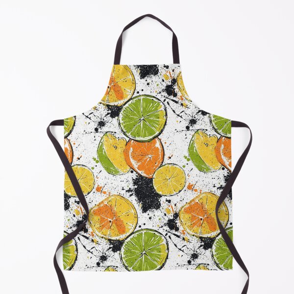 Item preview, Modern citrus patterns with dynamic paint accents designed and sold by Piotrek0001.