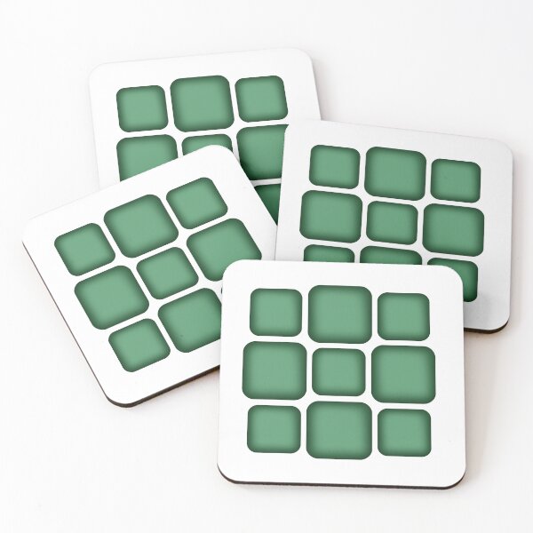 Item preview, Squares green Geometric Abstraction designed and sold by KateQR.