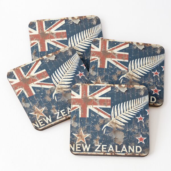 Item preview,  "Weathered New Zealand Flag Art" designed and sold by Wiredart.