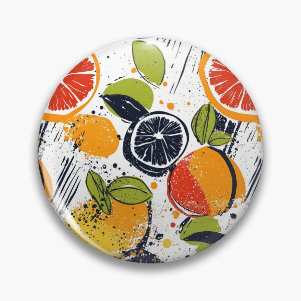 Item preview, Vibrant abstract orange and lime fruit designs designed and sold by Piotrek0001.