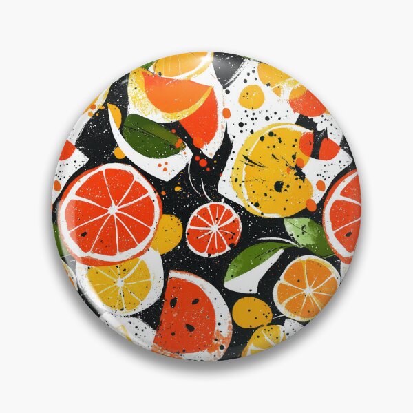 Item preview, Artistic fruit illustrations with bold citrus tones designed and sold by Piotrek0001.