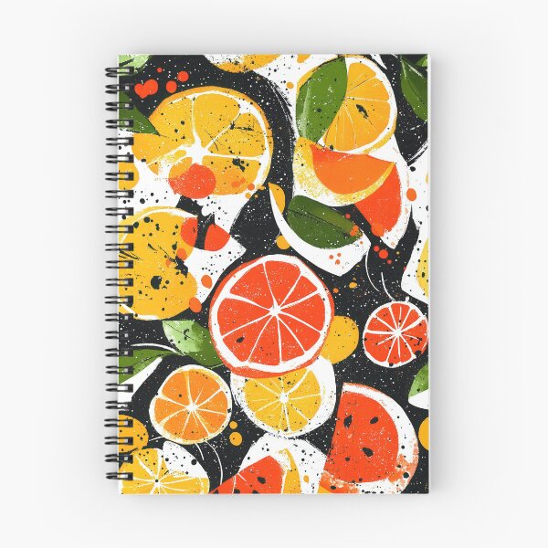Item preview, Artistic fruit illustrations with bold citrus tones designed and sold by Piotrek0001.