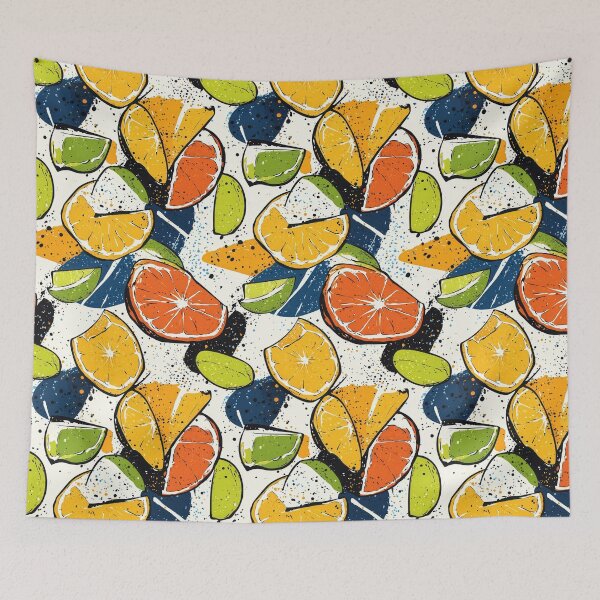 Item preview, Fresh and vibrant orange and lime abstractions designed and sold by Piotrek0001.