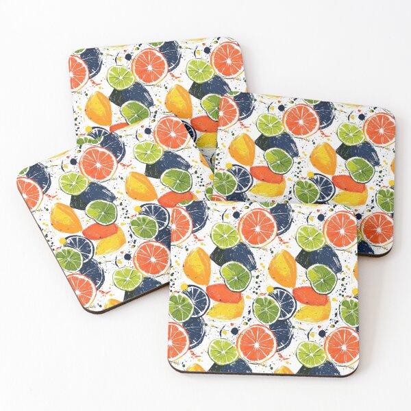 Item preview, Playful and colorful citrus-inspired modern patterns designed and sold by Piotrek0001.