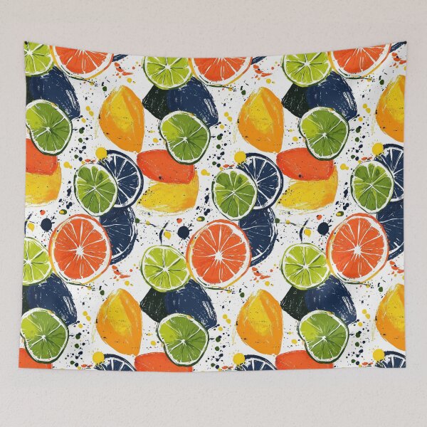 Item preview, Playful and colorful citrus-inspired modern patterns designed and sold by Piotrek0001.