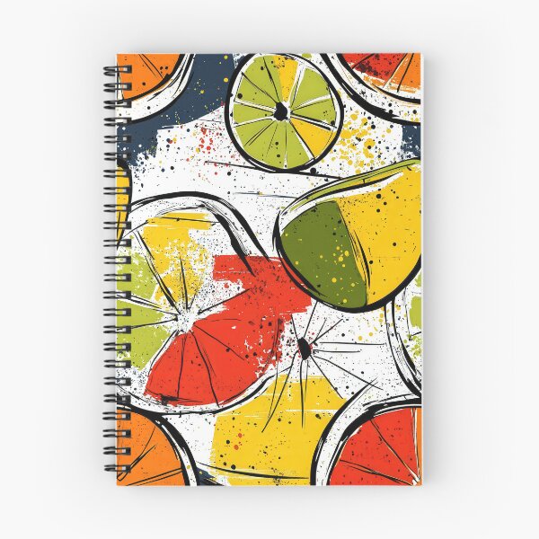 Item preview, Dynamic citrus fruit art with vivid paint strokes designed and sold by Piotrek0001.