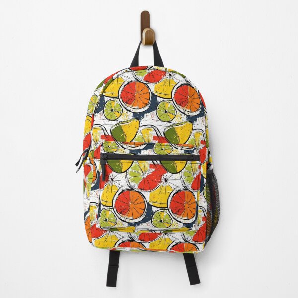 Item preview, Dynamic citrus fruit art with vivid paint strokes designed and sold by Piotrek0001.