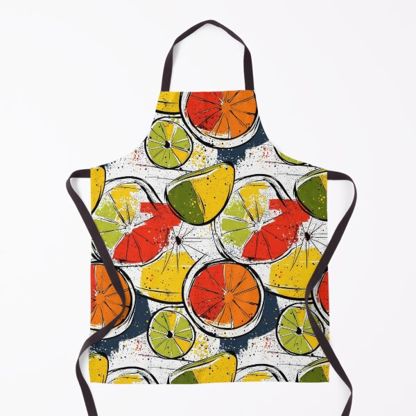 Item preview, Dynamic citrus fruit art with vivid paint strokes designed and sold by Piotrek0001.