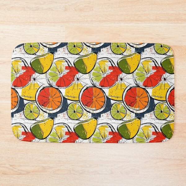Item preview, Dynamic citrus fruit art with vivid paint strokes designed and sold by Piotrek0001.