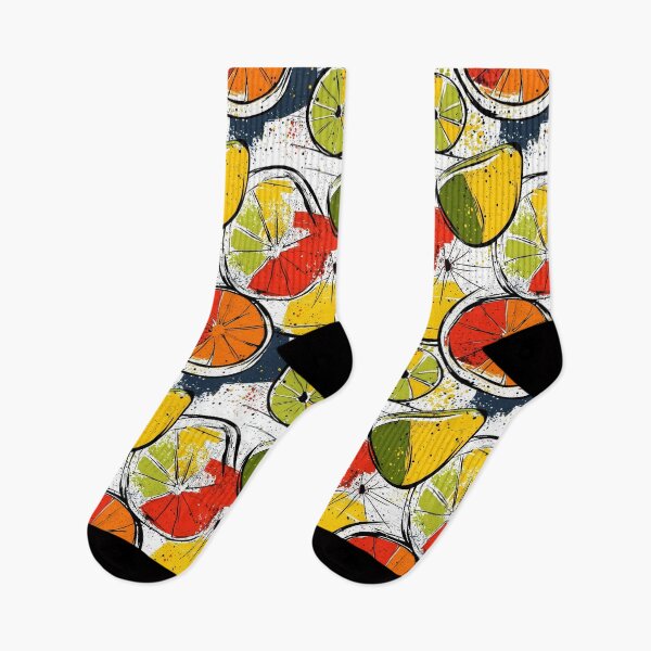 Item preview, Dynamic citrus fruit art with vivid paint strokes designed and sold by Piotrek0001.