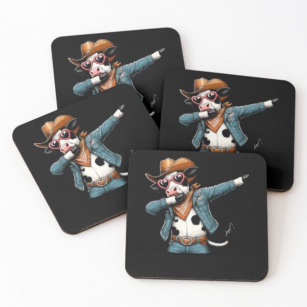 Item preview, Dabbing Dance Cow Cowboy Cowgirl Heart Sunglasses designed and sold by Artistoos.
