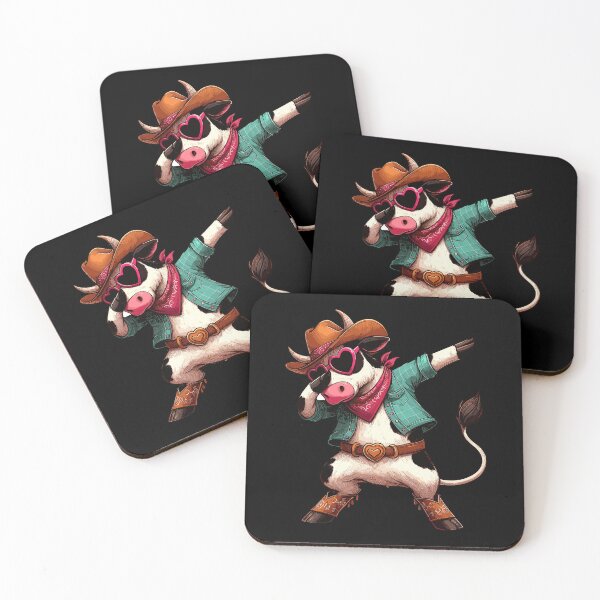 Item preview, Dabbing Dance Cow Cowboy Cowgirl Heart Sunglasses designed and sold by Artistoos.