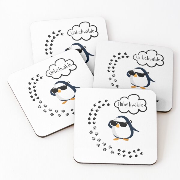 Item preview, T-shirt The astonished penguin with glasses designed and sold by SimpleUla.