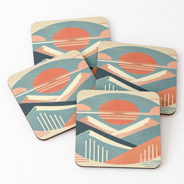 Item preview, Minimalist Mountain Landscape with Sunset designed and sold by 0Mystica0.