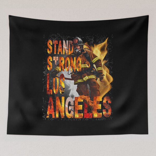 Item preview, T-shirts - California & Los Angeles Wildfires. Thank You, CA & LA Firefighters designed and sold by MasCorner.