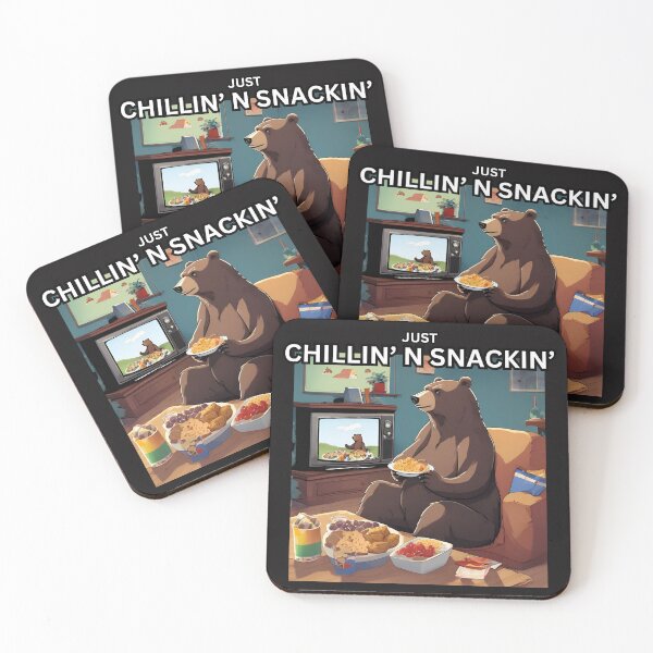 Item preview, Just Chillin' N Snackin' Papa Bear Design designed and sold by FroggyFly Designs.