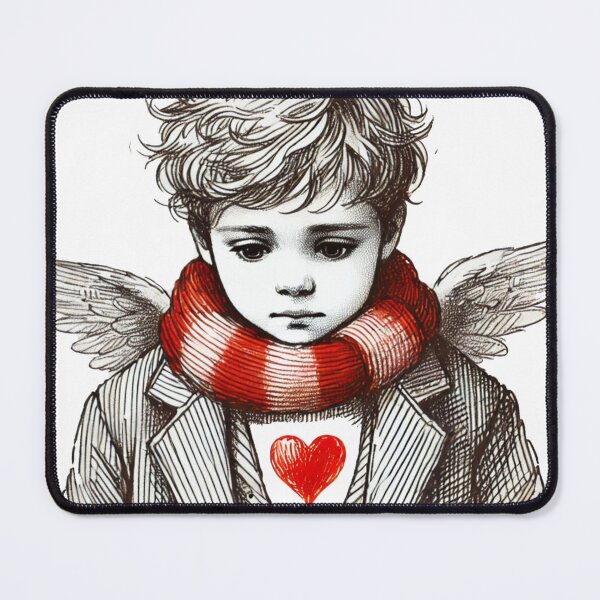 Item preview, Wings of Sorrow, Wrapped in a Crimson Scarf designed and sold by freackly.