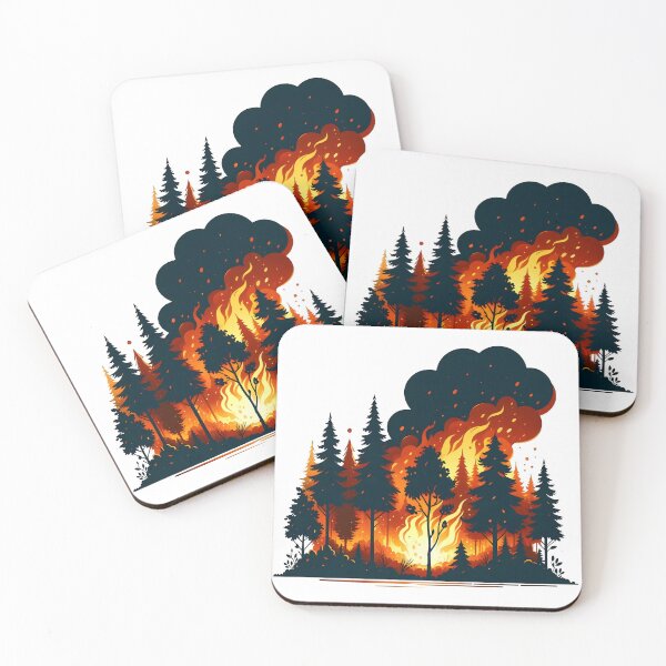Item preview, Bushfire, la fire, forest fire designed and sold by TrueArtVibes.