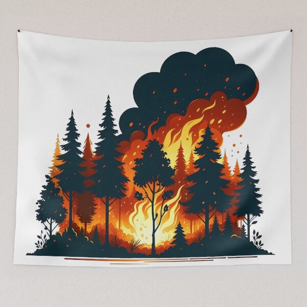 Item preview, Bushfire, la fire, forest fire designed and sold by TrueArtVibes.