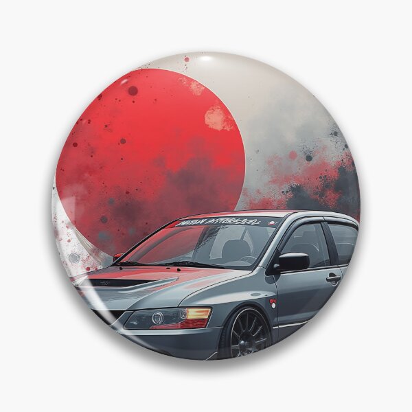 Item preview, Sumi-E Art: Mitsubishi EVO IX, Red Sun designed and sold by Salimgor Hangaround Music.