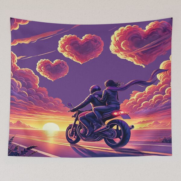 Item preview, LOVE COUPLE ON MOTORBIKE designed and sold by Rajasekar.