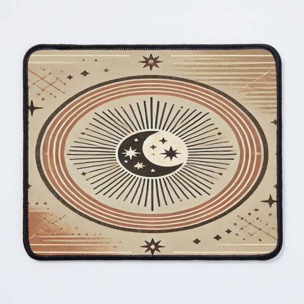 Item preview, Boho Celestial Crescent Moon Design designed and sold by 0Mystica0.