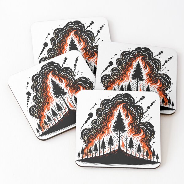 Item preview, Bushfires, forest fires designed and sold by TrueArtVibes.