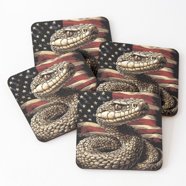Item preview, Patriotic Rattlesnake American Flag Design designed and sold by Madine Design.